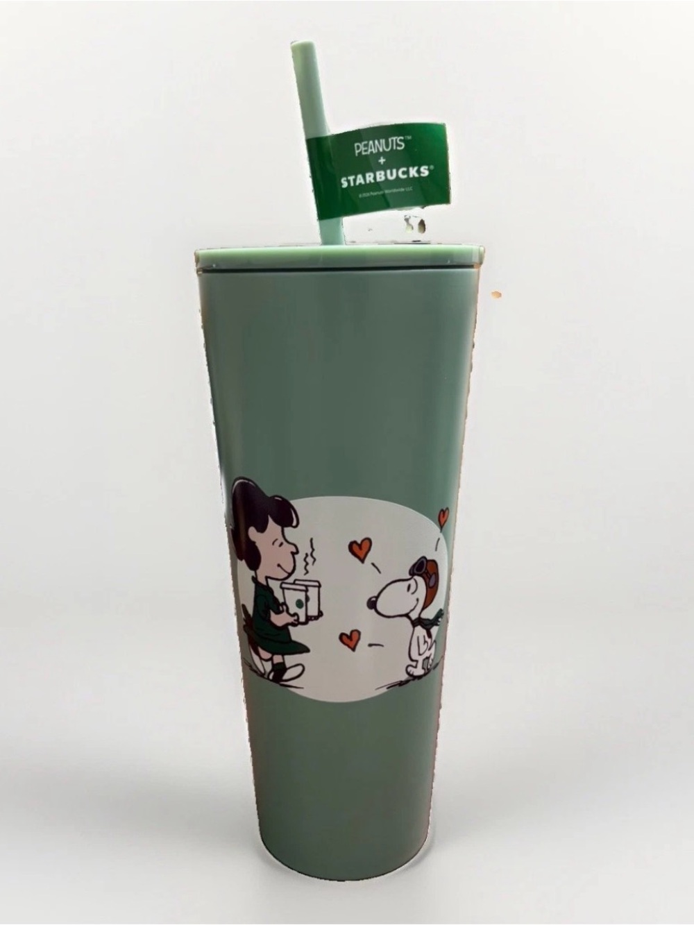 LIMITED EDITION Starbucks x Peanuts Snoopy Stainless Steel Tumbler w/ Straw